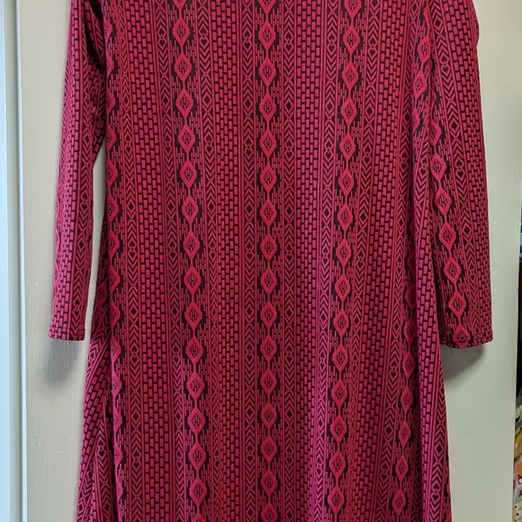 LuLaRoe "Sarah" cardigan/duster, small, pink and black - Picture 2 of 8